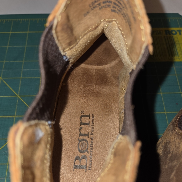 Born Women's Distressed Brown Ankle Boots - Picture 12 of 15